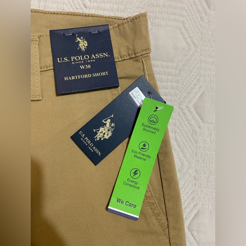 Men's Tan Shorts waist Size 30 NWT US Polo Assn - Picture 4 of 6